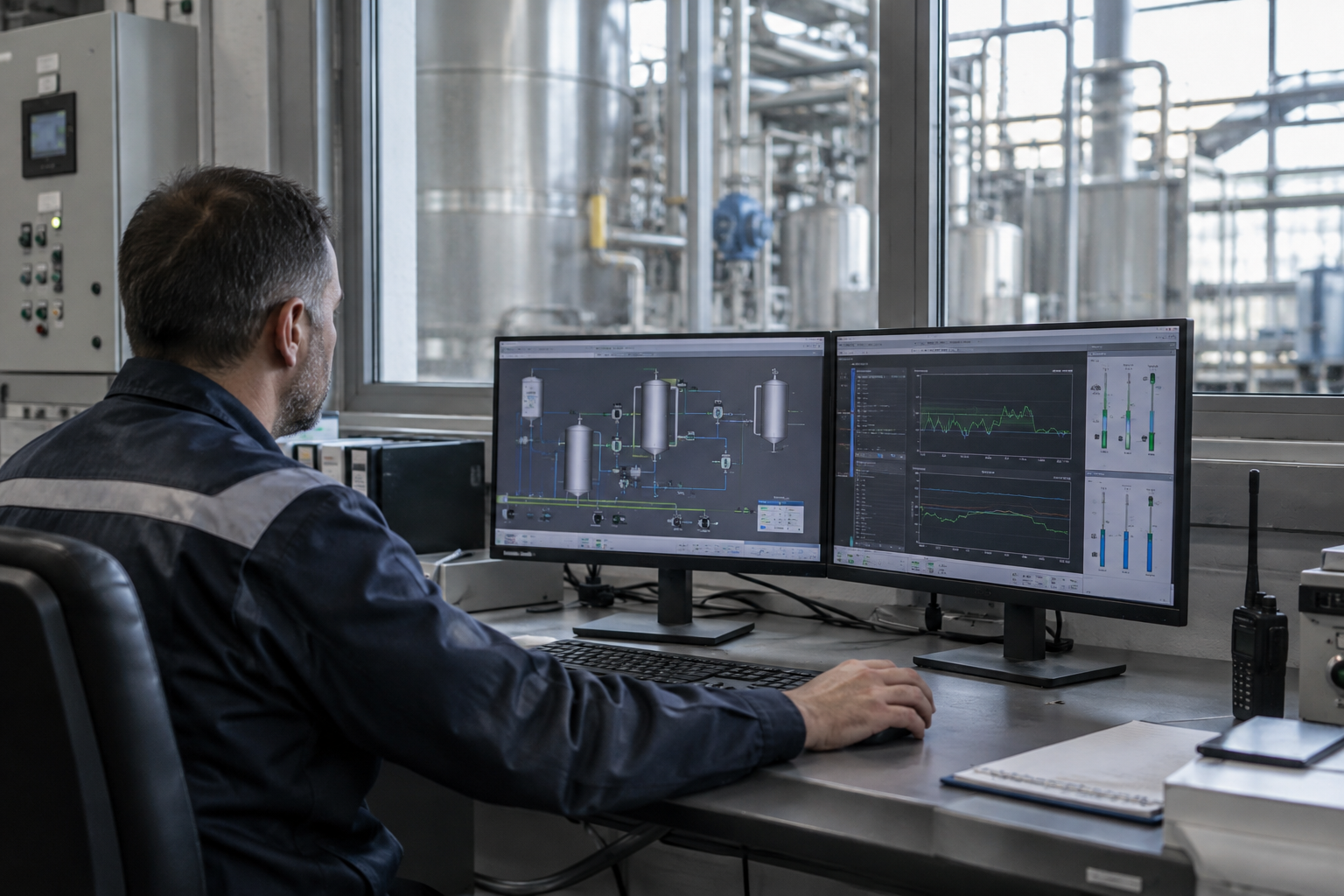Generert stemningsbilde for SCADA og HMI